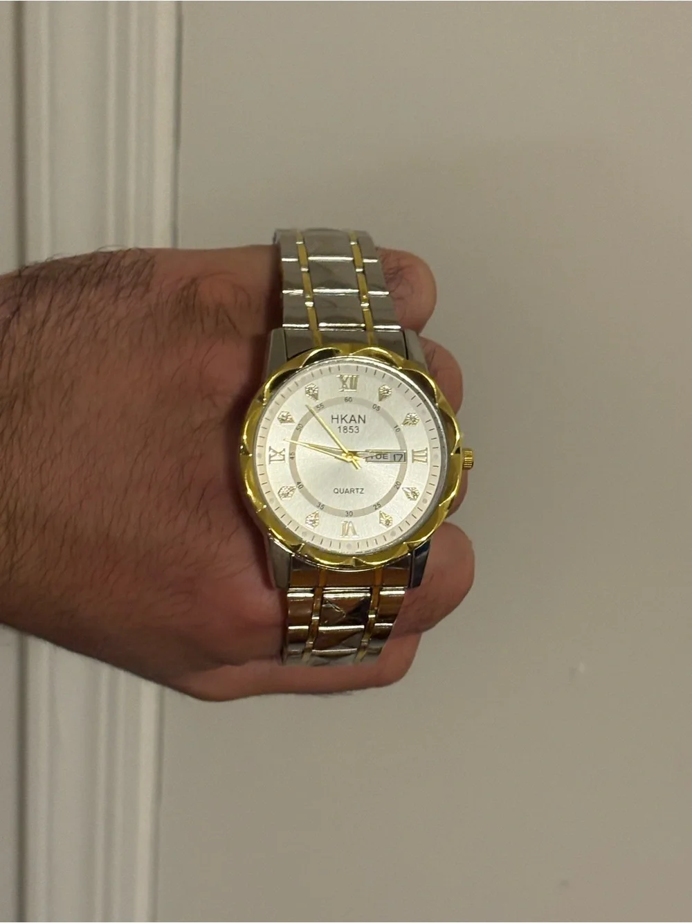Two-Tone Men’s Quartz Dress Watch - Silver & Gold